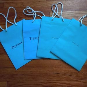Tiffany and Co Vintage 8x10 shopping bags Bundle of 4 Authentic